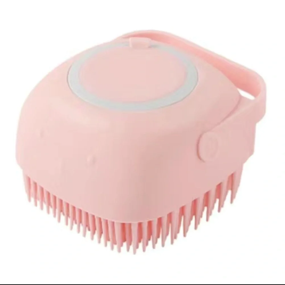 Silicone Pet Hair Brush for Dogs - Gentle Bath Comb and Scalp Massager